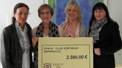 Zonta Club Dortmund überreicht 2.500€
